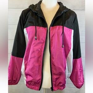 Outer Edge Pink and Black Bomber Jacket